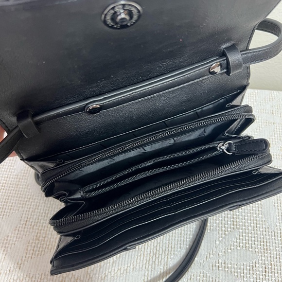 Nine West Black and Snake Print Boots with Bag - Picture 10 of 12